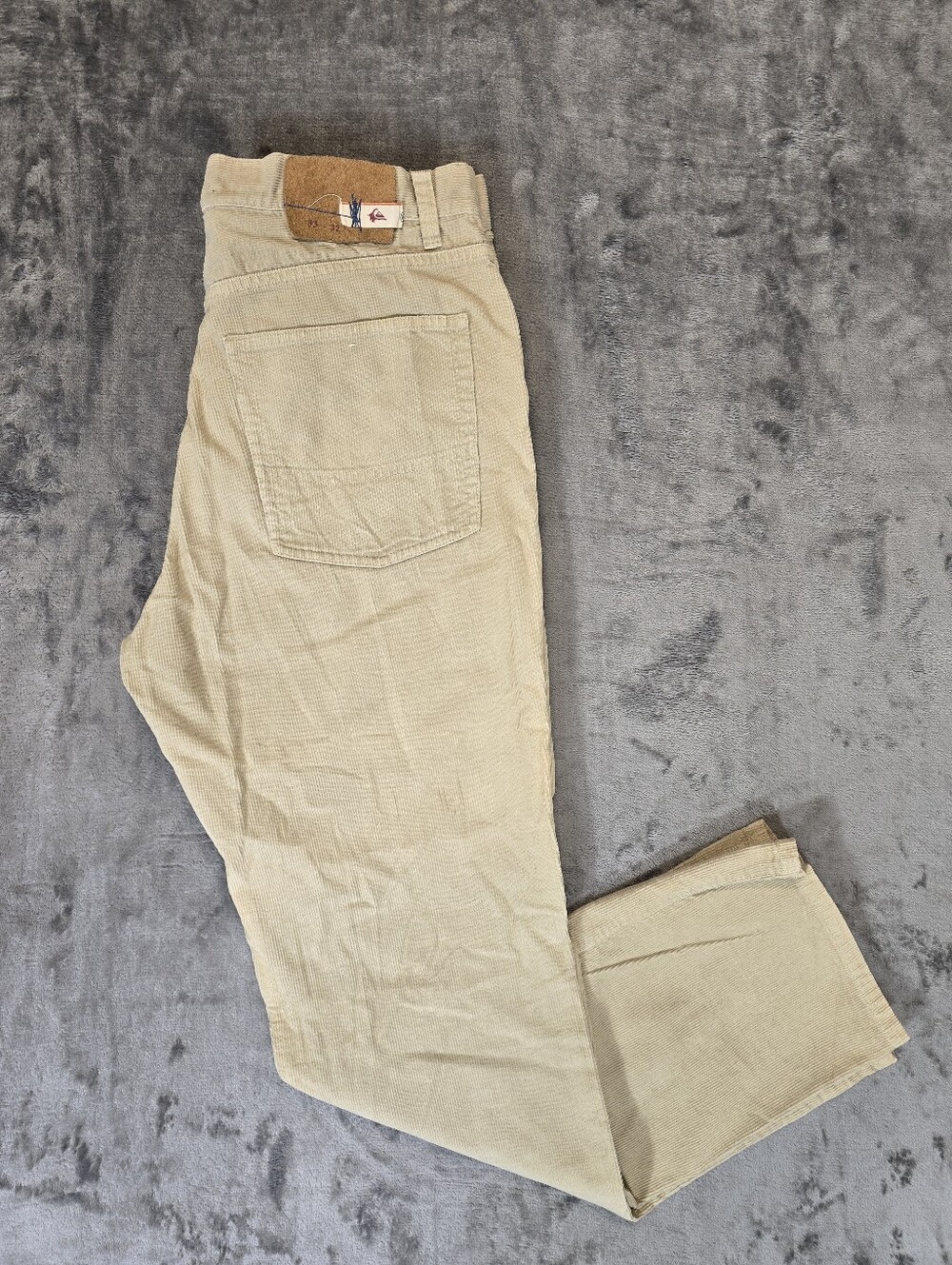 Quicksilver Corduroy Pants Size 33 Fits 32x30 Beige Tan